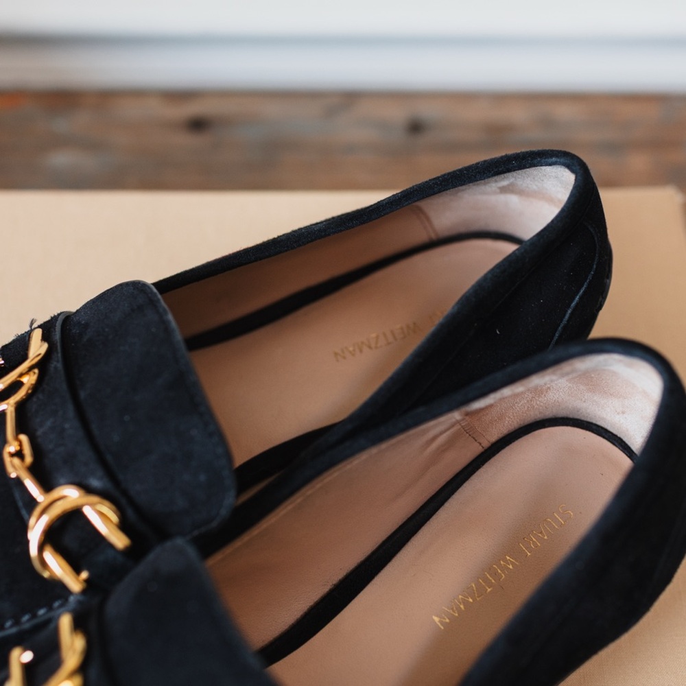 Excellent Condition Stuart Weitzman Suede Loafers - image 2